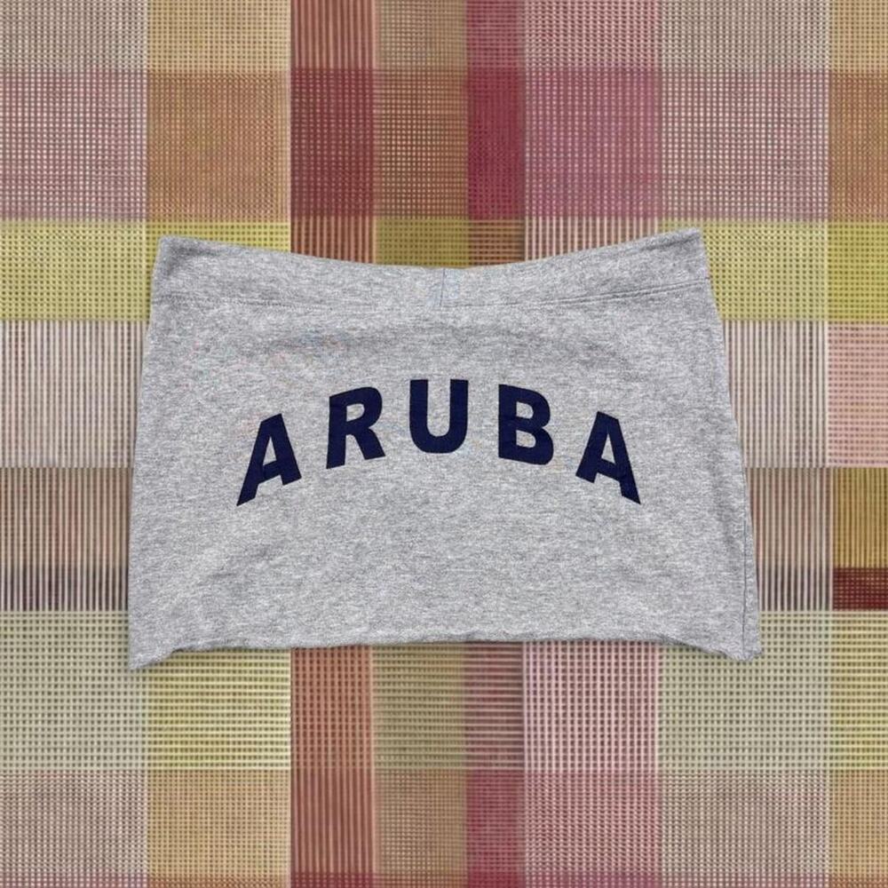 Vintage 2000’s Grey Aruba Mini Skirt
